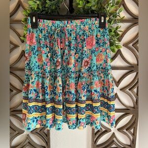 Cupshe Women's Skirt Floral Print Drawstring Skirt size small